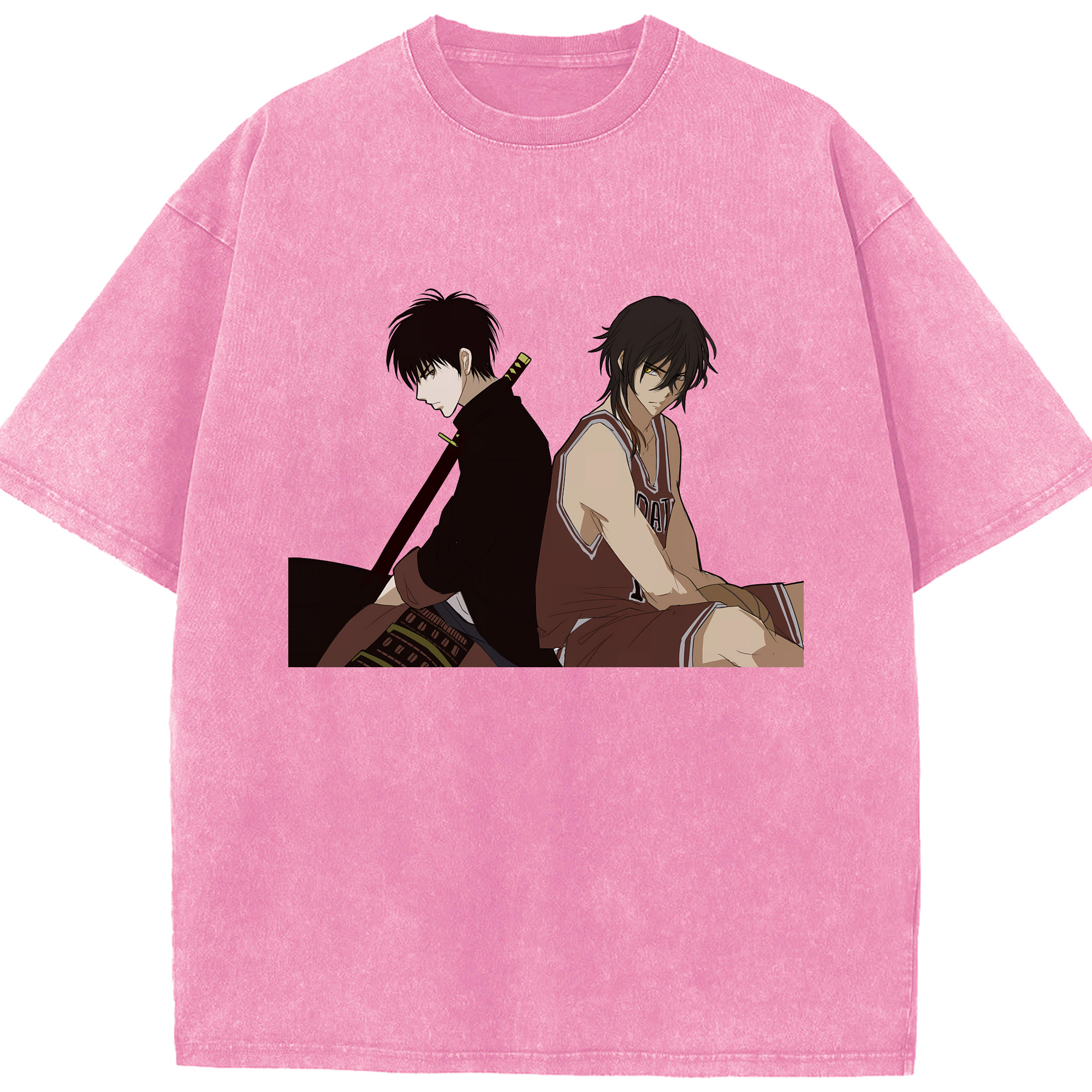 （画像用） SLAM DUNK／スラムダンク 綿100% ヴィンテージ風 半袖Tシャツ（フロントプリント）